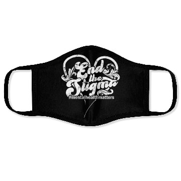 Discover End the stigma #mentalhealthmatters - psychology Face Masks