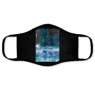 Discover Abstract Grunge Brushstrokes Painting Face Masks