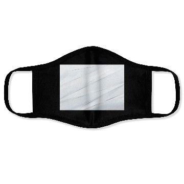 Discover Luxury White Silver Stripes Face Masks