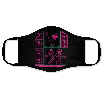Discover Lacrosse Periodic Table Element Face Masks, Lacrosse