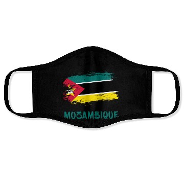 Discover Team Mozambique flags design Face Masks
