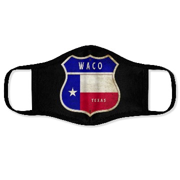 Discover Waco Texas crest flags design Face Masks