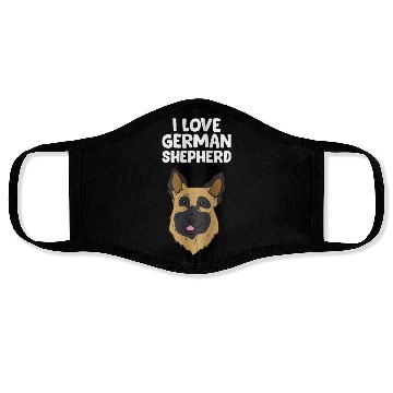 Discover German Shepherd - I love German Shepherd Face Masks