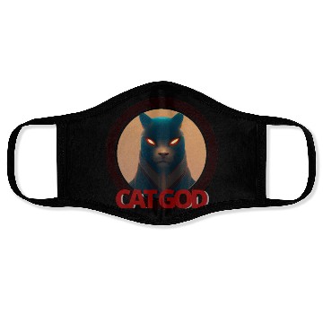 Discover Samurai Cat God Face Masks
