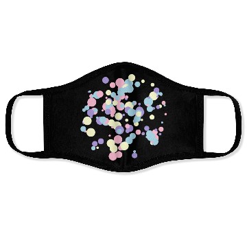 Discover abstract circles pattern Face Masks