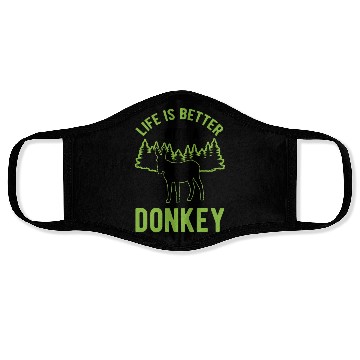 Discover Life Is Better With A Donkey Mule Face Masks
