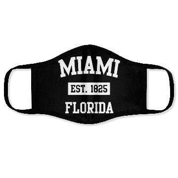 Discover Miami Florida Established 1825 Face Masks