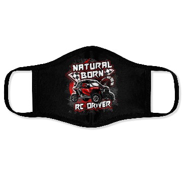 Discover Natural Born RC car Driver Racer Remote Controlled Face Masks