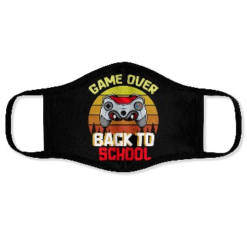 Discover Game Over Back to School Face Masks