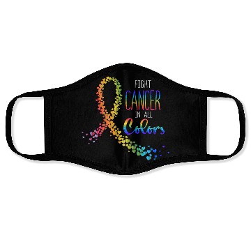 Discover Cancer Sucks In Every Color Fighter Fight Support Face Masks