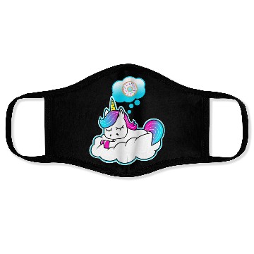 Discover Unicorn donut dreams Face Masks