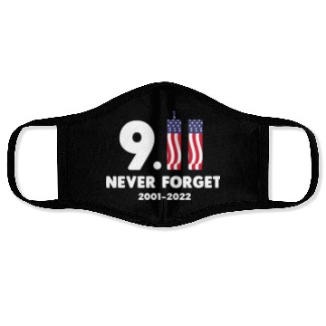 Discover 911 Never Forget 2001-2022 Patriot day Face Masks