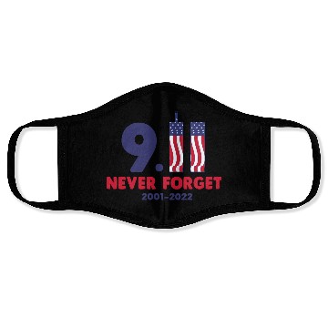 Discover 911 Never Forget 2001-2022 Patriot day Face Masks
