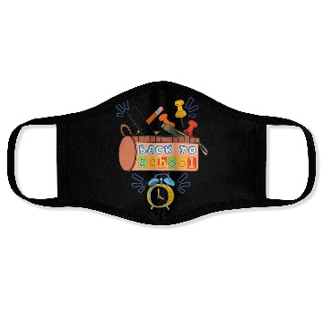 Discover Back to school funny teaching Face Masks