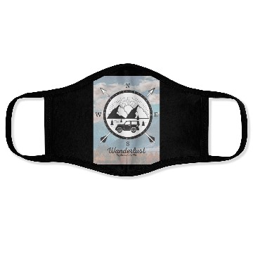 Discover Wanderlust Explore the Wild Adventure Face Masks
