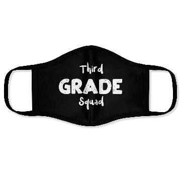 Discover Third Grade Squad - 3rd Grade Face Masks