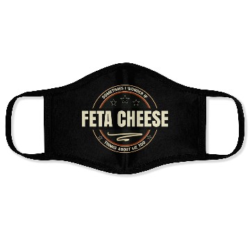 Discover Feta Cheese Jokes Face Masks