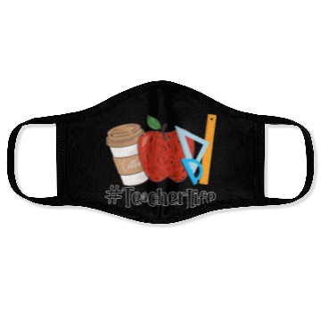 Discover Teacher Life Face Masks, Teacher