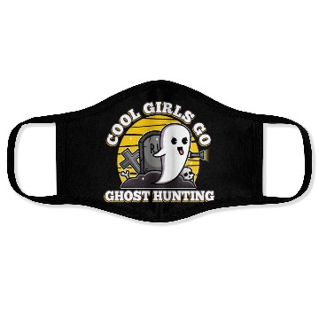 Discover Cool girls go ghost hunting Face Masks