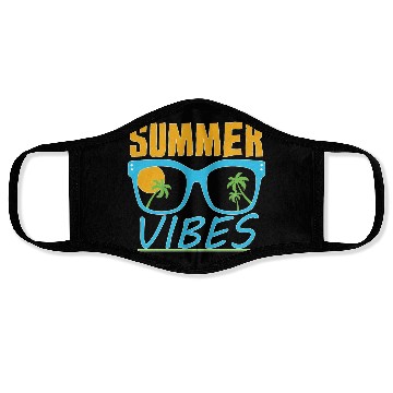Discover Summer Vibes summer vacation Face Masks design Gift