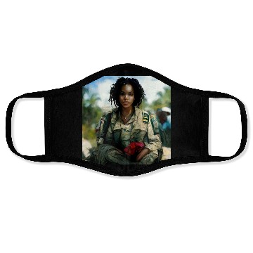 Discover Beautiful US army combat medic painting Face Masks