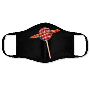 Discover Saturn Planet Lollipop Face Masks