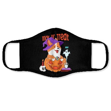 Discover Corgi Halloween Face Masks