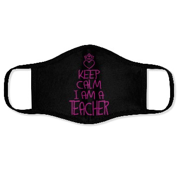 Discover Keep Calm Teacher Cool Teacher Gift Face Masks