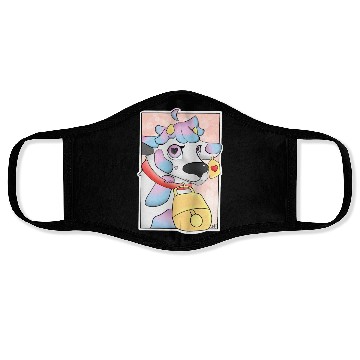 Discover Cotton candy cow Face Masks