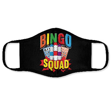Discover Bingo Squad Face Masks