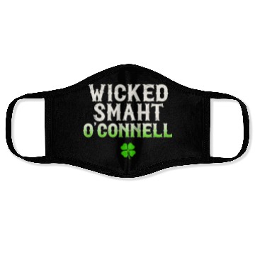 Discover Wicked Smaht O'Connell Clan Boston Irish Slang Face Masks