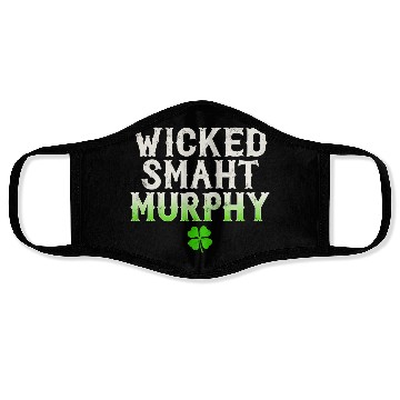 Discover Wicked Smaht Murphy Clan Boston Irish Slang Face Masks