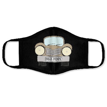 Discover Old Car Khaki Boere Pompie Afrikaans Face Masks