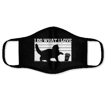 Discover I Do What I Love - Cat Owner Cat Lover Funny Cat Face Masks