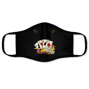 Discover Poker Casino Poker Player Gambling Roulette Gift Face Masks