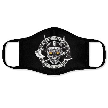 Discover Valhalla Calling Skull And Axes Face Masks