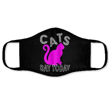 Discover cats day today for cat lovers Face Masks