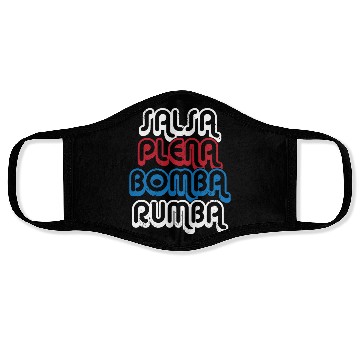 Discover Puerto Rico Dance Salsa Plena Bomba Rumba Face Masks
