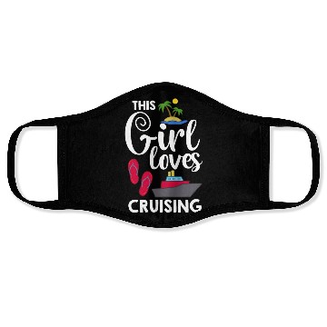 Discover Cruise Ship Vacation Trip Party Sailing Boating Face Masks