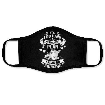 Discover Cruise Ship Vacation Trip Party Sailing Boating Face Masks