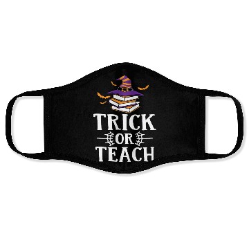 Discover Trick Or Teach Witch Book Halloween Teacher Face Masks