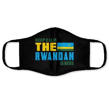 Discover Keep calm Rwanda flag design Face Masks