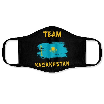 Discover Team Kazakhstan flags design Face Masks