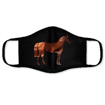 Discover Rocky Horse - Grand Canyon rocks Face Masks