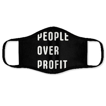 Discover People Over Profit Anti Capitalism Protest Face Masks