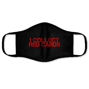 Discover I Collect Red Cards 3 Face Masks