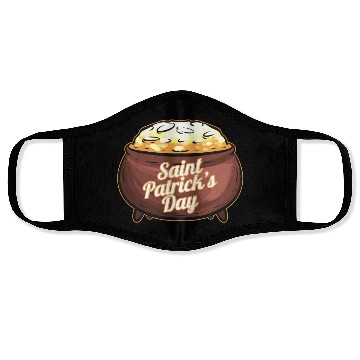 Discover Pot Of Gold For St. Patricks Day Face Masks