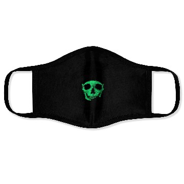 Discover Astronaut Skull - Green Face Masks