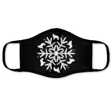 Discover Great Pyrenees Snowflake Pattern Face Masks