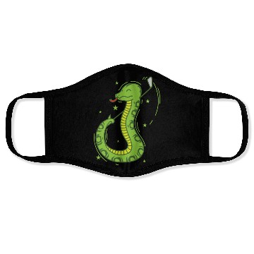 Discover Snake plays Golf Reptile Animal Zoo Face Masks